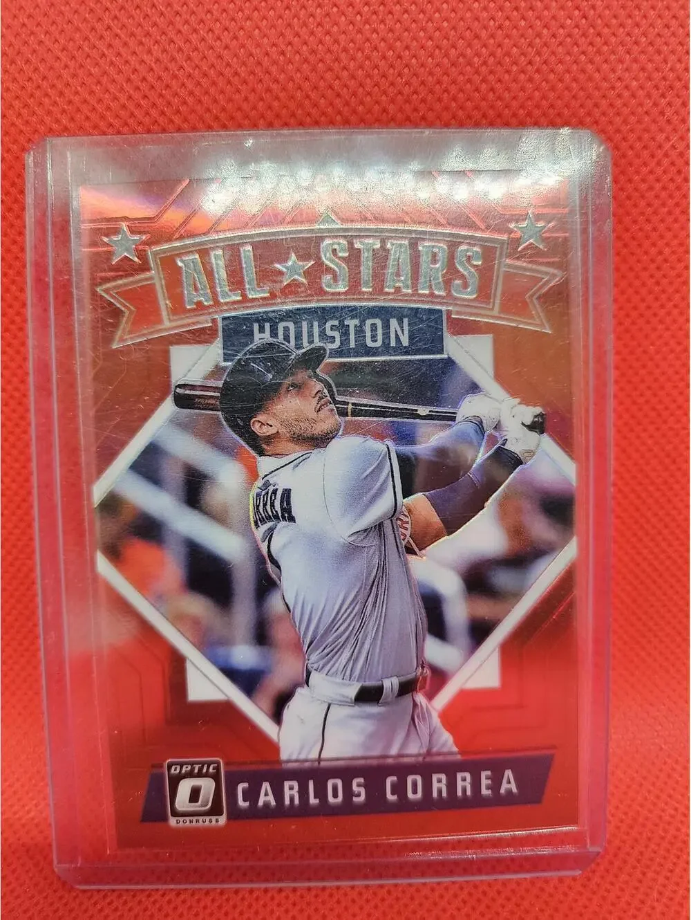 2018 Donruss Panini ORANGE Optic #170 Carlos Correa No. 6/99